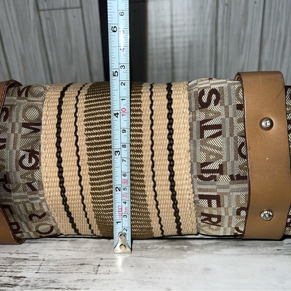Salvatore Ferragamo Vintage Monogram Jacquard & Leather Tote Bag